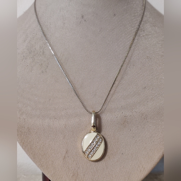 Vintage Authentic Swarovski S.A.L Pendant/ Pearls Enhancer Necklace - Picture 4 of 12